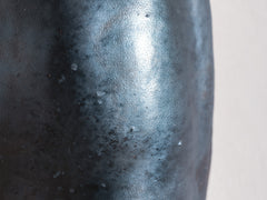 Biomorphic Ceramic Mirror by Dovkola - Black