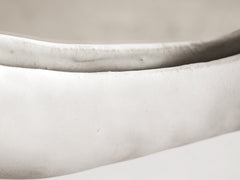 Biomorphic Ceramic Mirror by Dovkola - White