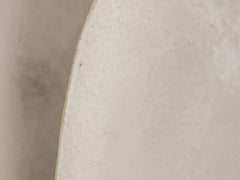 Biomorphic Ceramic Mirror by Dovkola - White
