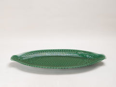 Green Glazed Ceramic Fish Platter