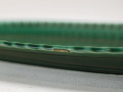 Green Glazed Ceramic Fish Platter
