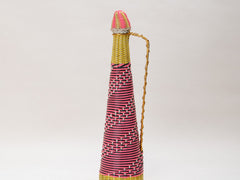 1970s African Woven Bottle