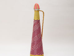 1970s African Woven Bottle
