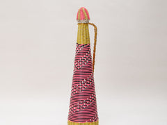 1970s African Woven Bottle