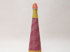 1970s African Woven Bottle