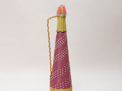 1970s African Woven Bottle