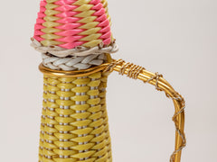 1970s African Woven Bottle