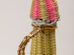 1970s African Woven Bottle