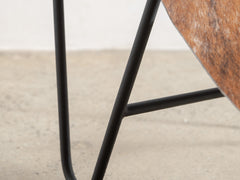 1980s French Cowhide Lounge Chair