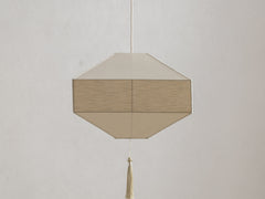 Ming Pendant Cube in Raw Silk