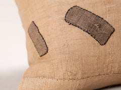 Square Cushion in Vintage African Kuba Fabric