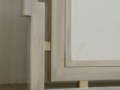 1970s Large Italian Chrome Wall Mirror in the Manner of Romeo Rega