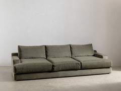 Vintage 3-Seater Sofa in Moss Velvet