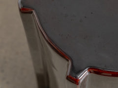 Geometrical Pawn Side Table - Dark Brown