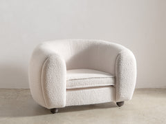 1980s French Upholstered Club Chair