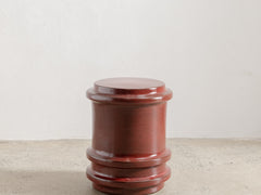 Pawn Side Table - Dark Red