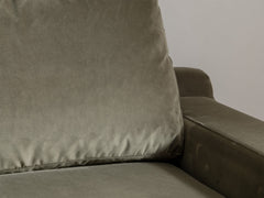Vintage 3-Seater Sofa in Moss Velvet