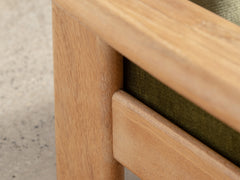 1970s Brutalist Oak Lounge Chair