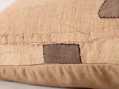Square Cushion in Vintage African Kuba Fabric