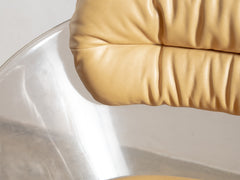 Raphael Raffel 1970s Space Age Lucite Pod Lounge Chair