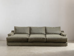 Vintage 3-Seater Sofa in Moss Velvet