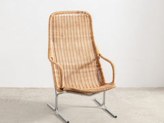 1970s Gebroeders Jonkers Rattan Lounge Chair