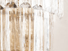 Tiered Murano Bark Glass Wall Light