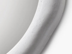 White Rosie Organic Round Mirror