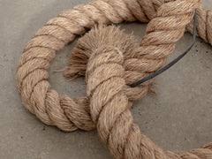 1970s Sculptural Rope Floor Lamp