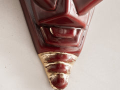 Art Deco Garnet Candelabra Ceramic Wall Light