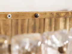 Tiered Murano Bark Glass Wall Light