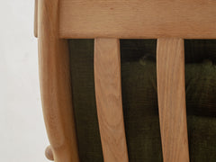 1970s Brutalist Oak Lounge Chair