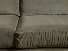 Vintage 3-Seater Sofa in Moss Velvet
