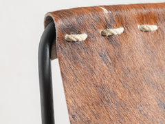 1980s French Cowhide Lounge Chair