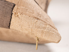 Square Cushion in Vintage African Kuba Fabric