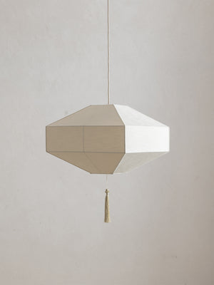 Ming Pendant Cube in Raw Silk