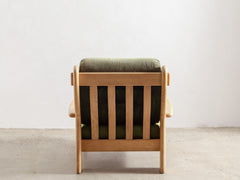 1970s Brutalist Oak Lounge Chair