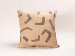 Square Cushion in Vintage African Kuba Fabric
