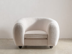 1980s French Upholstered Club Chair