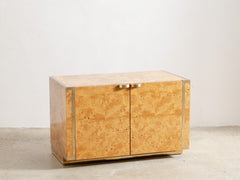 1970s Roche Bobois Burl Sideboard by Jean-Claude Mahey