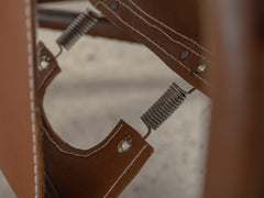 Tito Agnoli Cane & Leather Sling Armchair