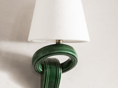 Circular Green Ceramic Wall Light