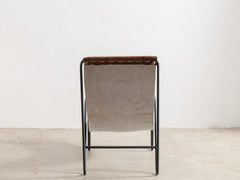 1980s French Cowhide Lounge Chair