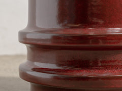 Pawn Side Table - Dark Red