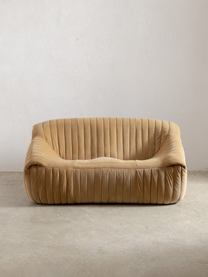 Sandra Sofa by Annie Hieronimus for Cinna, 1977 in Burnt Butter