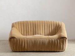 Sandra Sofa by Annie Hieronimus for Cinna, 1977 in Burnt Butter