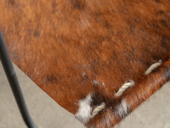 1980s French Cowhide Lounge Chair