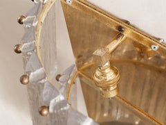 Tiered Murano Bark Glass Wall Light