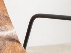 1980s French Cowhide Lounge Chair