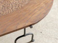 1950s French Brutalist Oak Coffee Table